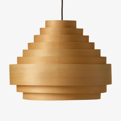 Nordic Nest Vaarnii 1001 Hans Pendant pendant Matte oiled-wax pine Ø38 cm