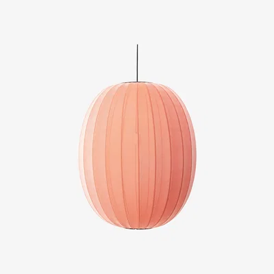 Nordic Nest Made By Hand Knit-Wit 65 High Oval pendant Coral