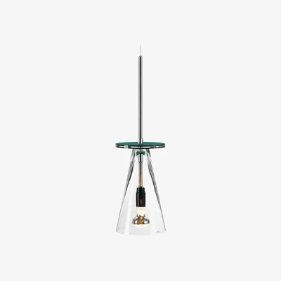 Nordic Nest Bsweden Kon pendant lamp Clear turquoise tray