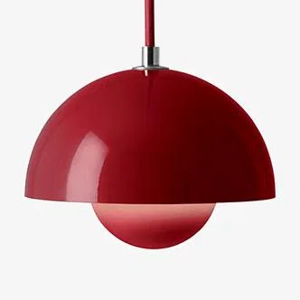 Nordic Nest &Tradition Flowerpot VP10 pendant Vermilion red