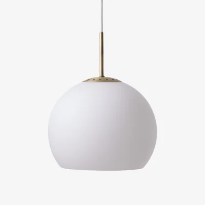 Nordic Nest Frandsen Ball glass pendant Ø25 cm Opal White