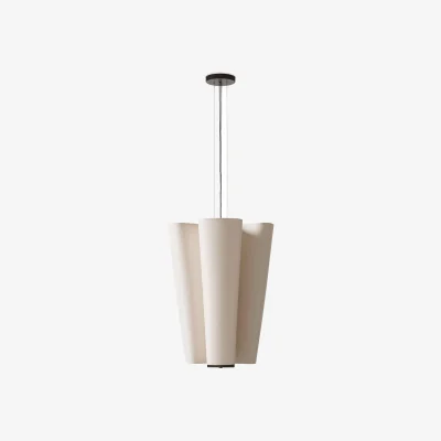 Nordic Nest &Tradition Bella chandelier pendant lamp SC114 Bronzed & Soft Canvas Ø47.2 cm