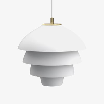 Nordic Nest Belid Valencia pendant Ø31.8 Matt white - brass