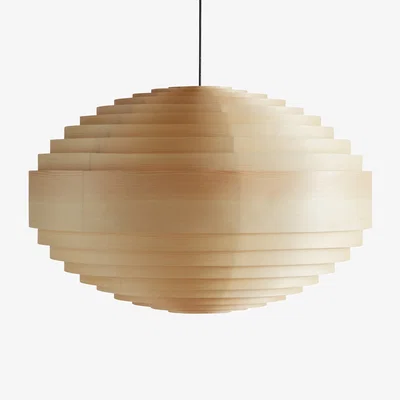 Nordic Nest Vaarnii 1002 Hans Pendant pendant Matte oil-waxed pine XL Ø70 cm