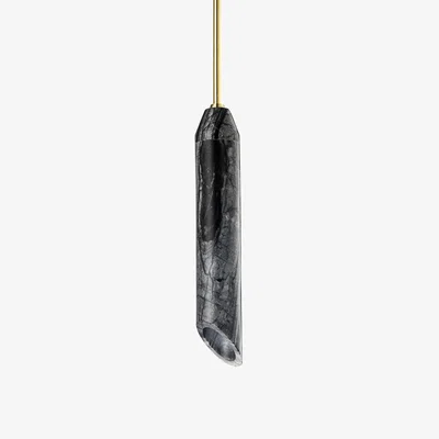 Nordic Nest Design By Us Marble Art pendant Ø5x55 cm marble Charcoal