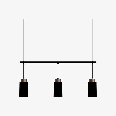 Nordic Nest Edge pendant lamp trio Matte black-bronze