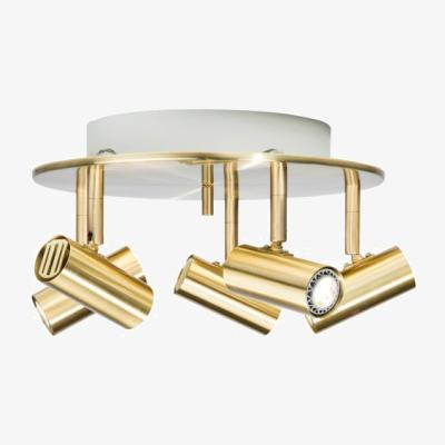 Nordic Nest Belid Cato 5-spotlight round Ø29 cm Brass