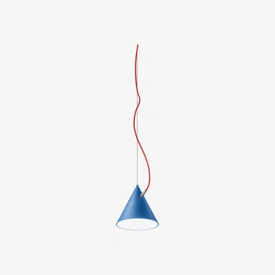 Nordic Nest Noon Castor pendant 20 cm Clear blue-red-silver