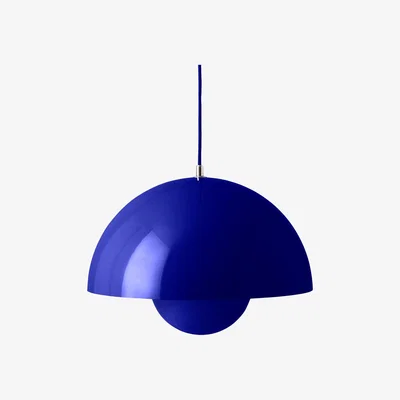 Nordic Nest &Tradition Flowerpot pendant lamp VP7 Cobalt blue