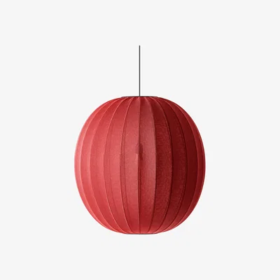 Nordic Nest Made By Hand Knit-Wit 75 Round pendant Maple red