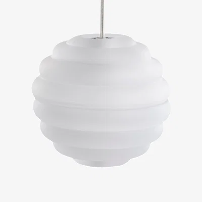 Nordic Nest Tom Dixon Press Sphere mini pendant LED Ø145 cm Frosted