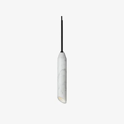 Nordic Nest Design By Us Marble Art pendant Ø5x55 cm marble White