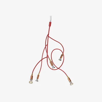 Nordic Nest Örsjö Belysning Ranka 5 ceiling lamp Red