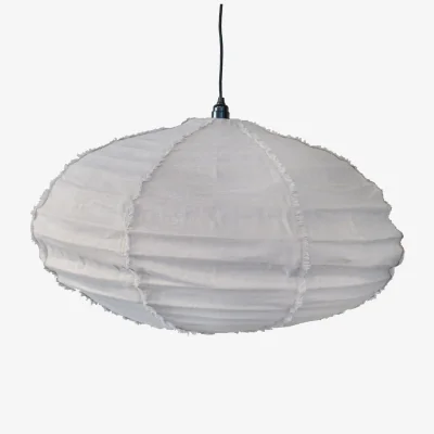 Nordic Nest Olsson & Jensen Lino ceiling lamp linen Ø80 cm Warm gray