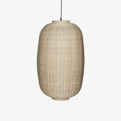 Nordic Nest Hübsch Moon ceiling lamp Ø75 cm Nature-black