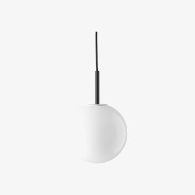 Nordic Nest Audo Copenhagen TR Bulb pendant Opal shiny black fitting