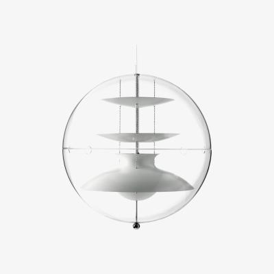 Nordic Nest Verpan Panto pendant lamp White small transparent acrylic