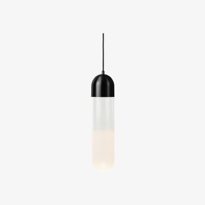 Nordic Nest Mater Firefly pendant lamp Black. glass/sand blasted glass screen