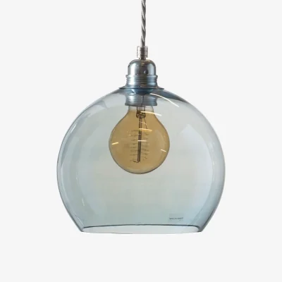 Nordic Nest EBB & FLOW Rowan pendant lamp M Ø 22 cm Topaz blue