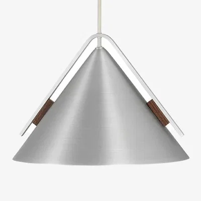 Nordic Nest Kristina Dam Studio Cone pendant S Aluminum-walnut