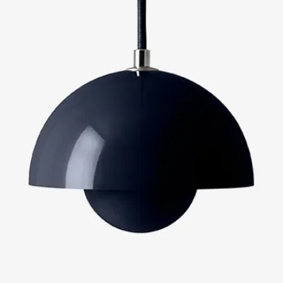 Nordic Nest &Tradition Flowerpot VP10 pendant lamp Steel blue