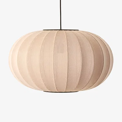 Nordic Nest Made By Hand Knit-Wit 57 Oval pendant Sand stone