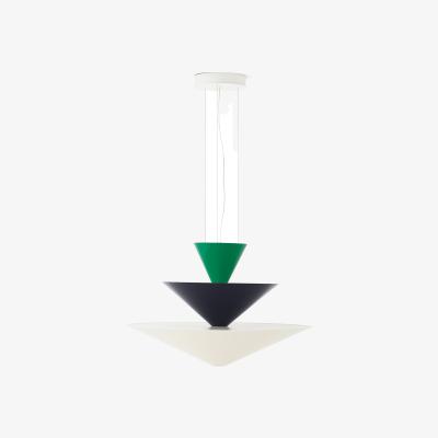 Nordic Nest &Tradition Gio LN15 pendant lamp Ø92 cm Signal green-deep blue-ecru