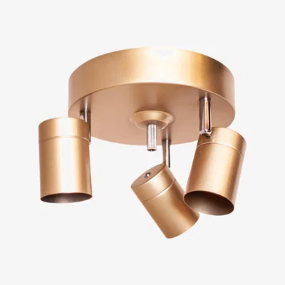 Nordic Nest Correct 3 ceiling spotlight Gold