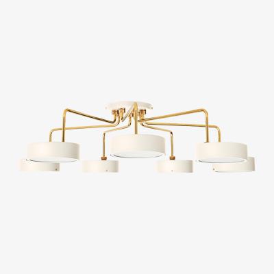 Nordic Nest Made By Hand Petite Machine Chandelier Oyster white