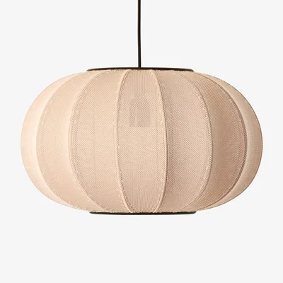 Nordic Nest Made By Hand Knit-Wit 45 Oval pendant Sand stone