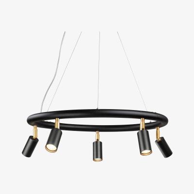 Nordic Nest Örsjö Belysning Starlight round wall and ceiling light Ø60 cm Black textured lacquer RAL 9005