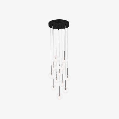 Nordic Nest Globen Lighting Skyfall pendant lamp Clear/Black