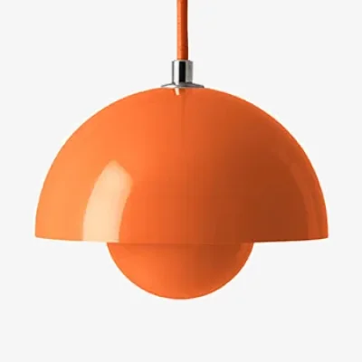 Nordic Nest &Tradition Flowerpot VP10 pendant lamp Zesty orange