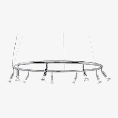 Nordic Nest Star 9 round lamp nickel-plated brass