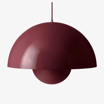Nordic Nest &Tradition Flowerpot VP2 pendant lamp big Dark plum