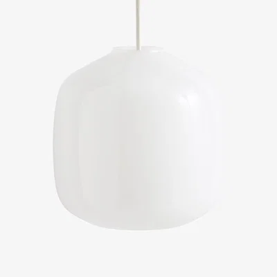 Nordic Nest HAY Buoy pendant lamp Ø20 cm Opal glass-clay white