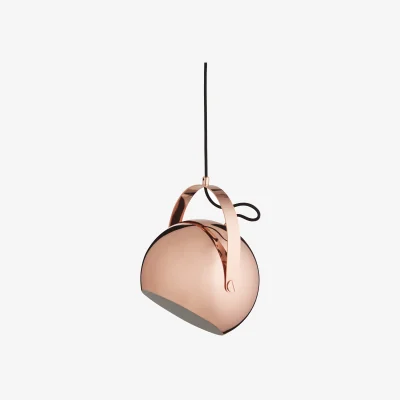Nordic Nest Frandsen Ball pendant Ø19 cm Glossy copper
