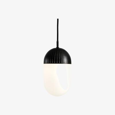 Nordic Nest Woud Dot pendant large black