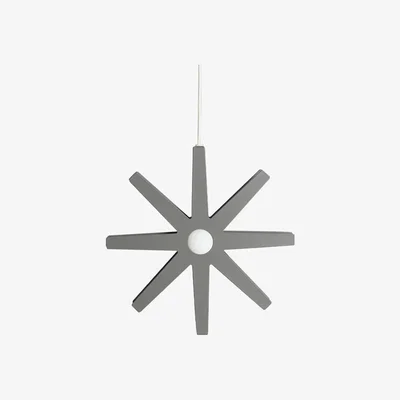 Nordic Nest Bsweden Fling 33 Pendant Light grey matte white plastic cord