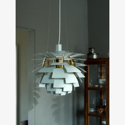 Nordic Nest Louis Poulsen PH Artichoke pendant lamp Ø48 cm Dusty green-brass metallised
