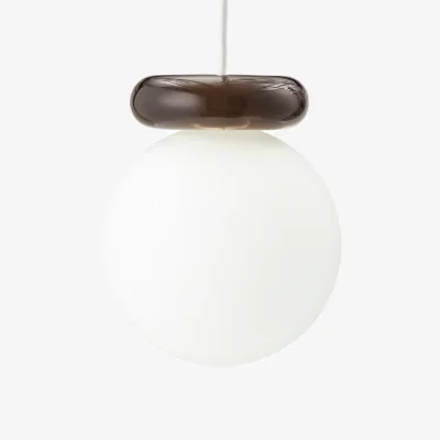 Nordic Nest Normann Copenhagen Hinx pendant lamp Dark brown Ø15x18 cm