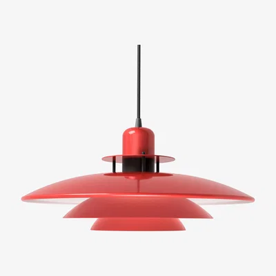 Nordic Nest Belid Primus pendant lamp Ø43 cm Polished red-matte black