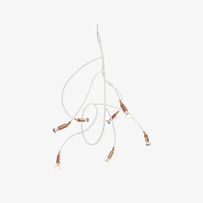 Nordic Nest Örsjö Belysning Ranka 7 ceiling lamp White