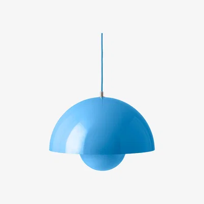 Nordic Nest &Tradition Flowerpot pendant lamp VP7 Swim blue