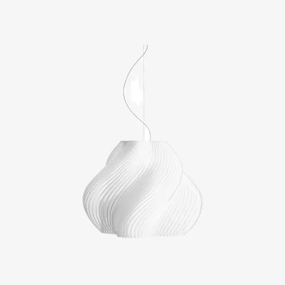 Nordic Nest Crème Atelier Soft Serve pendant White-brass Mega 60 cm