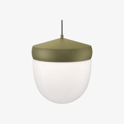 Nordic Nest Noon Pan pendant frosted 30 cm Olive gray-dark gray