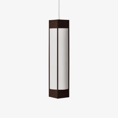 Nordic Nest Form & Refine Andon pendant lamp Dark brown ash long