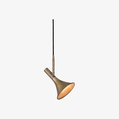 Nordic Nest Konsthantverk Megafon 1 - Low angle pendant Brass
