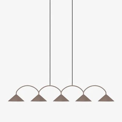 Nordic Nest Globen Lighting Curve pendant lamp 5 Mocha