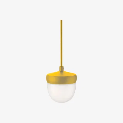 Nordic Nest Noon Pan pendant frosted 10 cm Golden yellow-sulfur yellow